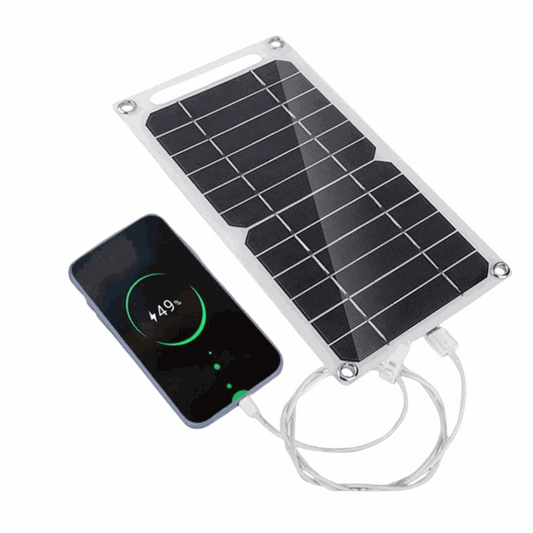 14W foldable waterproof USB solar charger powering smartphone with renewable energy for outdoor use wholesale solar charger