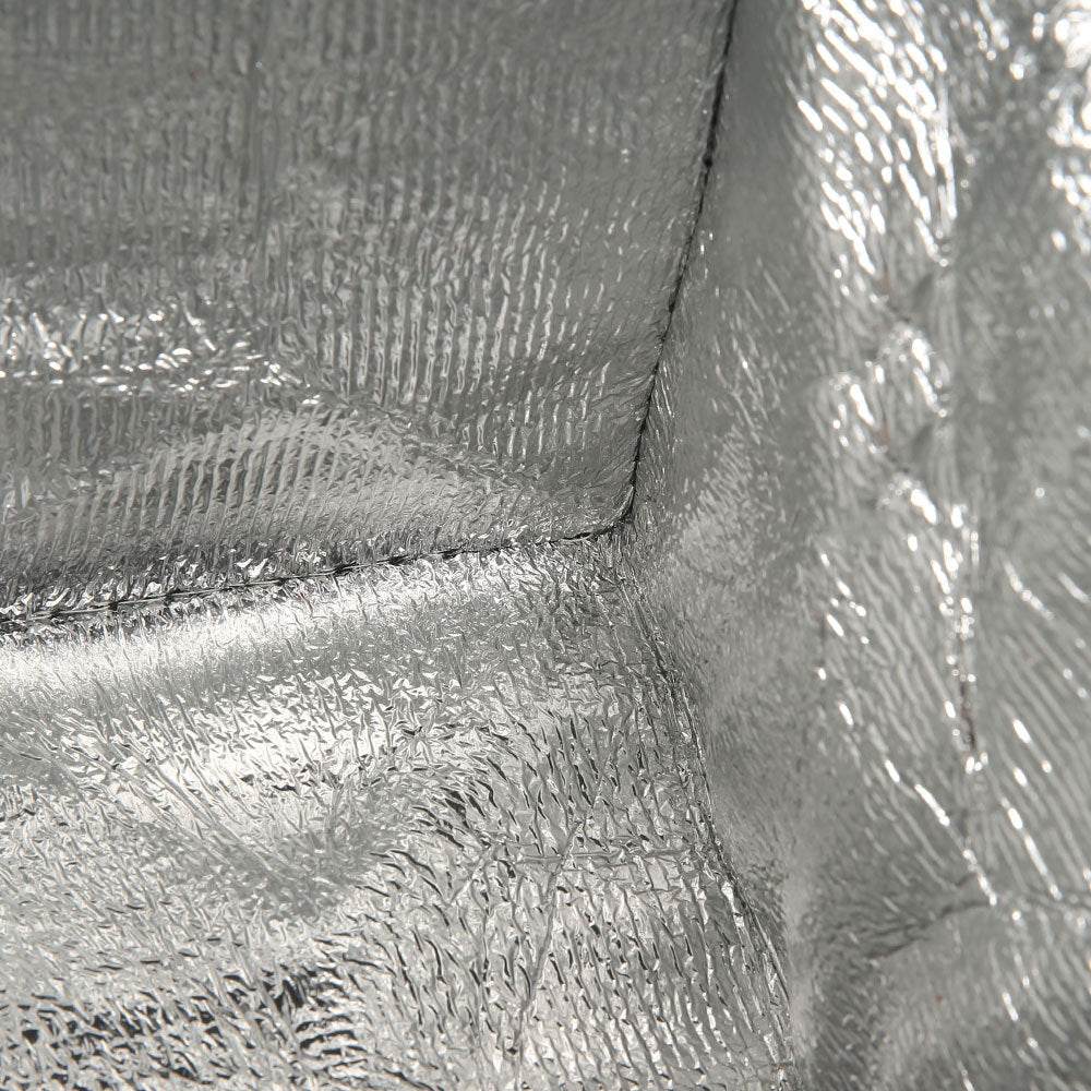 Insulated thermal bag drink carrier with reflective silver interior lining