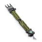 Survival Paracord Bracelet – 7-in-1 Multi-Tool with LED Light, Compass & Whistle