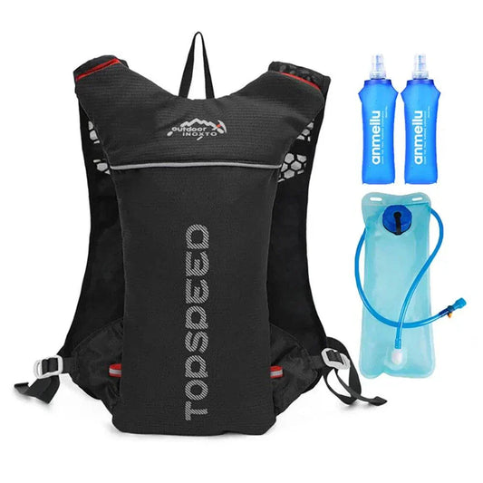 5L hydration backpack with 500ML water bottle lightweight for hiking running